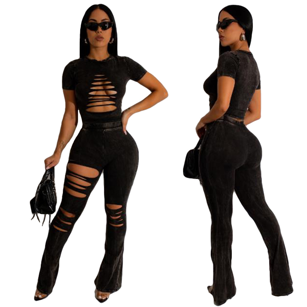 Banquet Bar Women's Sexy Solid Color Spandex Polyester Pants Sets Pants Sets display picture 2