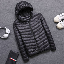 棉袄男士胖人秋冬装连帽羽绒棉服轻薄款棉衣加肥加大码胖夹棉外套