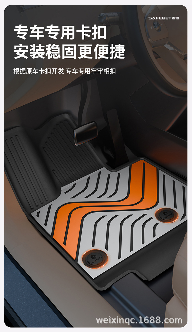 Suitable for the 2026 New Model Ledao L90 L80 L60, Special Colorful Tpe Car Floor Mats and Trunk Mats