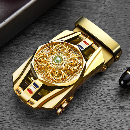 Manufacturer wholesale men's automatic buckle leather strap buckle belt buckle head pants tab 3.5 clip