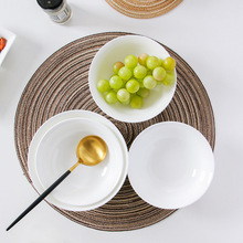 骨瓷碗家用白色吃饭碗面碗斗碗陶瓷碗大号碗汤碗2024新款餐具碗