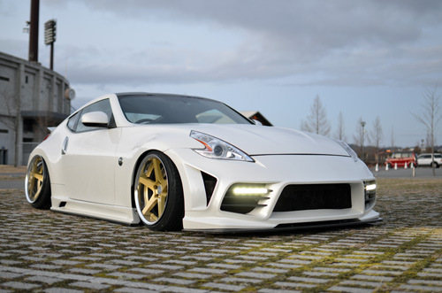 Suitable for Nissan Devil Z34 370Z Car Modification Parts Weber Facelift Resin Fiber Full Set of Large Surround
