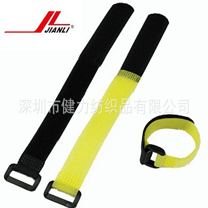 跨境专供反扣式魔术贴绑带扎带彩色尼龙多规格防滑魔术贴扎带