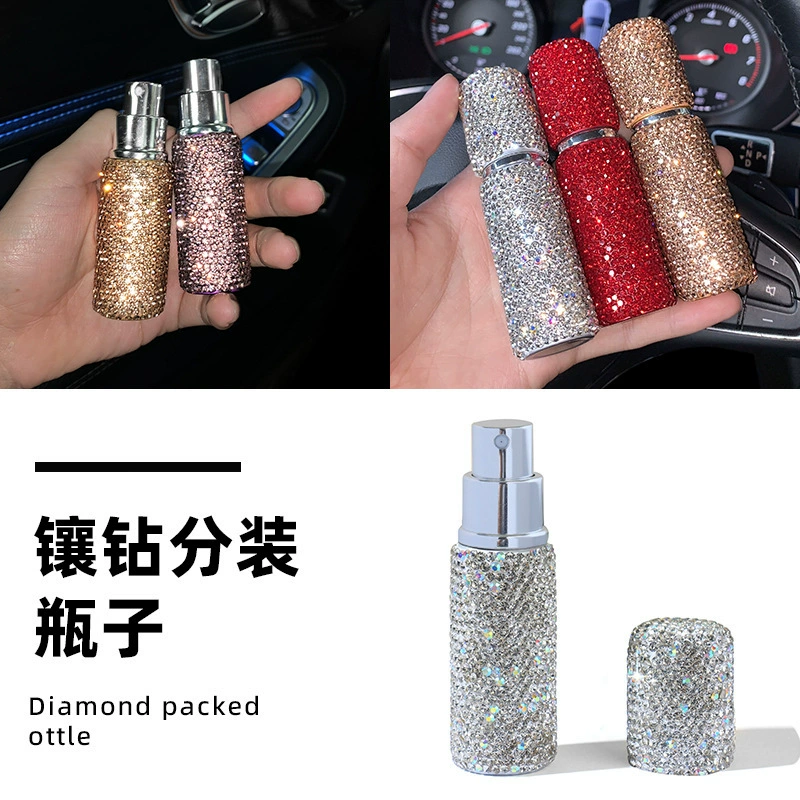 10ml бриллиантовая парфюмерная бутылка пробная бутылка Дно наполнена бутылка портативный дорожный банок для макияжа распылитель оптом