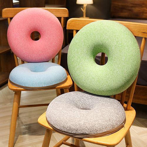 2F Round Memory Foam Seat Cushion for Chairs, Office Chair Pad, Home Use—Perfect for Prolonged Sitting or Even Floor Seating