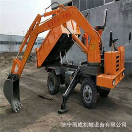 四不像挖掘机 随车挖掘机 拉沙拉土车载式挖掘机 图片 参数