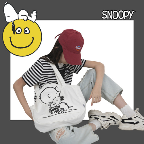 Yeyu/Amazon cross-border supply SNOOPY large-capacity casual canvas bag bag women's ins versatile shoulder bag