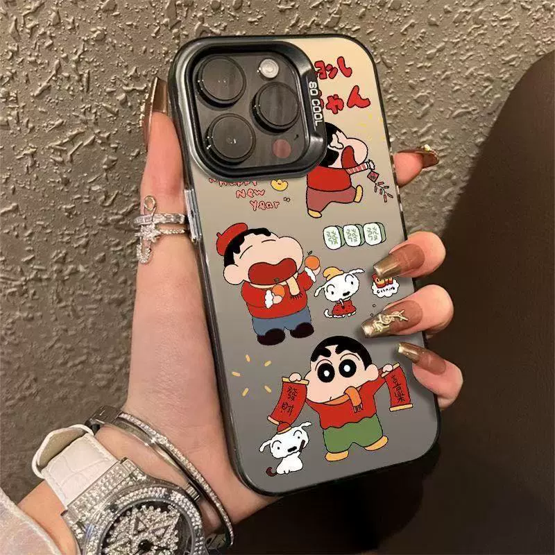 Мультяшный совместимый чехол для iPhone, стильный/милый, Pro, 16/15 Pro Max/14, защита от падений, 12/