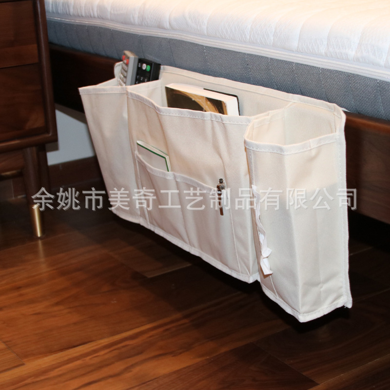 Supplies Bedside Storage Hanging Bags,Modern And Simple Polyester Oxford Cloth Remote Control Storage Bags On Both Sides Of The Bed