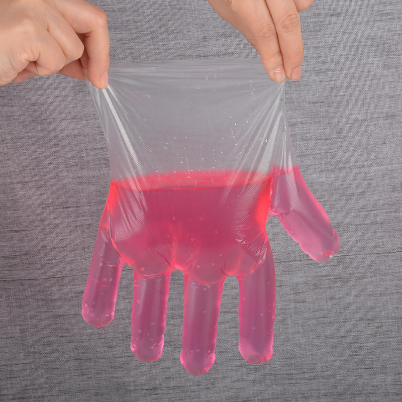 使い捨て手袋食品級専用厚手耐久性peプラスチックフィルム飲食理髪店染毛手袋卸売り|undefined
