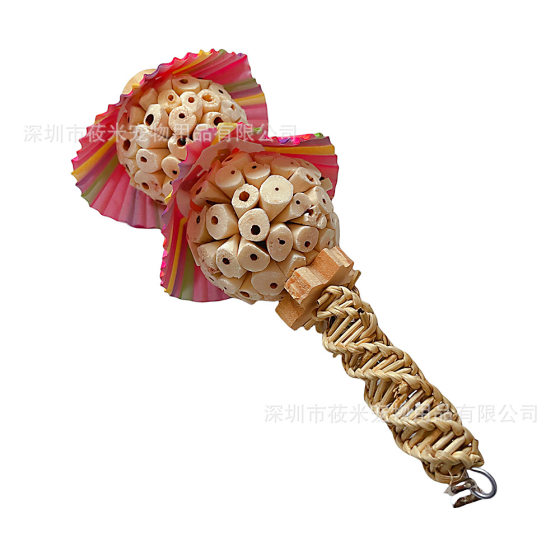 Parrot toy bird toy grass molar string rattan weaving gnawing toy shredded paper molar relieving stuffy toy factory direct sales