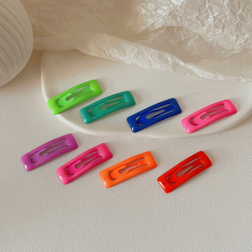 Dopamine Children Hair Clips Cute Small BB Clips Frizzy Hair Girl Child Eyebrow Clips Baby Hair Accessories Glow-in-the-Dark Hair Clips