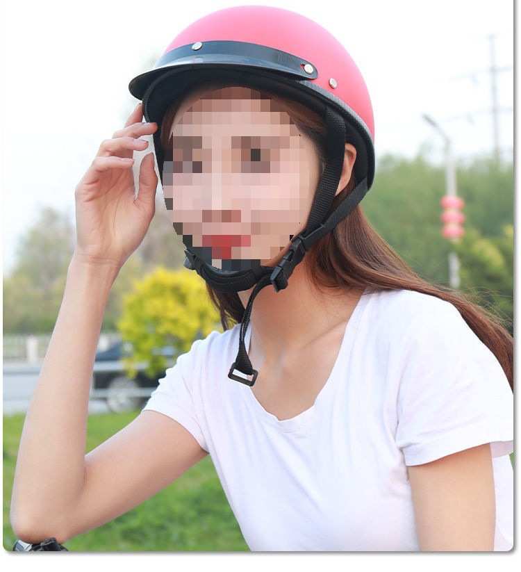 Motorcycle Electric Vehicle Riding Helmet Four Seasons Sunshade Harley Half Helmet