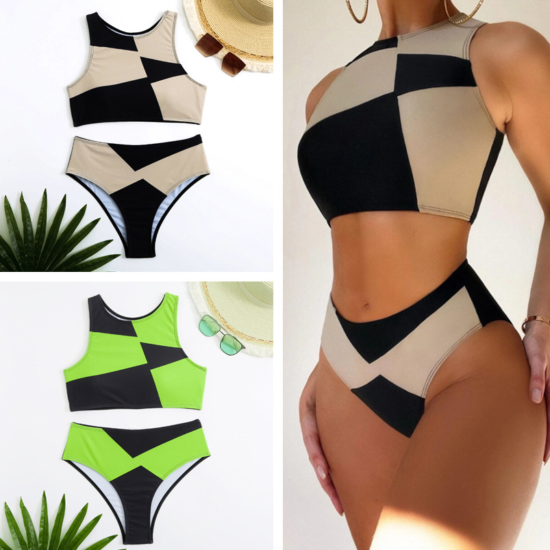 2023 AliExpress Amazon sexy split bikini...