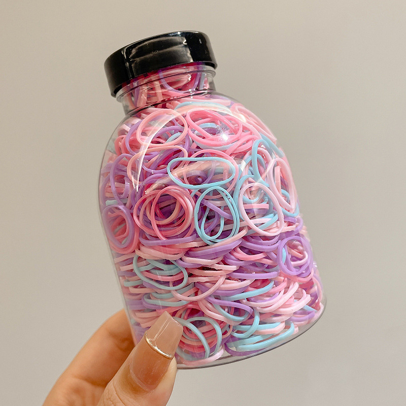 Pequeña banda de goma disponible negra para las mujeres, alta banda de goma elástico y durable, Banda del pelo, Banda del pelo para las muchachas