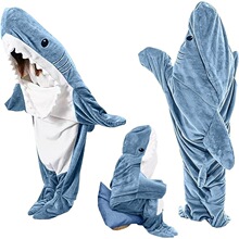 K 43774 Shark Hooded Flannel Sleepsuit ������ñ˯��