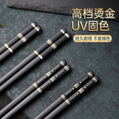 家庭用金メッキ長城合金箸、高温耐性、滑り止め、ギフト用合金箸、メーカー卸売、シンプルモダンな食器