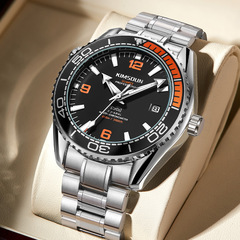 跨境金詩頓品牌高檔腕錶男士石英表夜光防水運動手錶男表批發