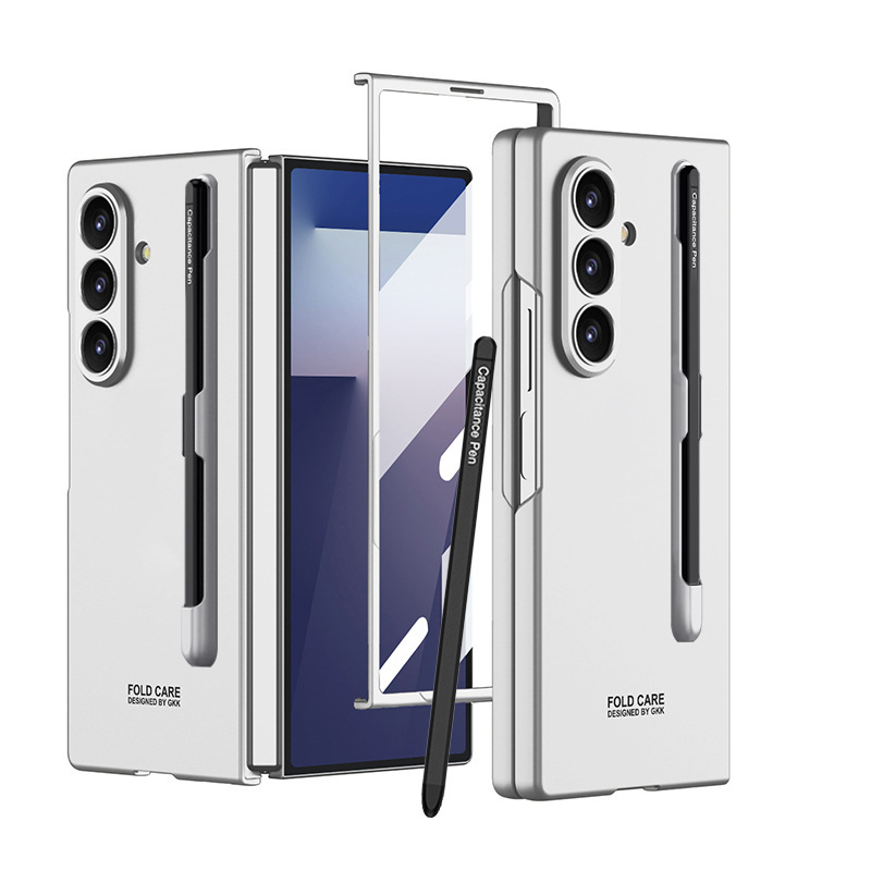 Samsung Galaxy Z Fold7 携帯電話ケースに適しています。ペンスロット付き折りたたみスクリーン、ソリッドカラースタイル、ファッショナブルな男性と女性のモデルです。|undefined