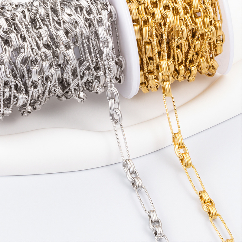 1 Piece Quantity 304 Stainless Steel Material Geometric Pattern All Seasons Season 1 Piece 304 Stainless Steel Chain Chain Simple Style Geometric