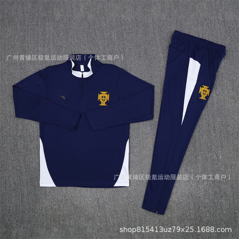阿根廷国家队足球训练服半拉链长袖法国球衣秋冬卫衣日本意大利|undefined