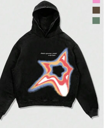 Sudadera con Capucha y Estampado de Poliéster para Adolescentes
