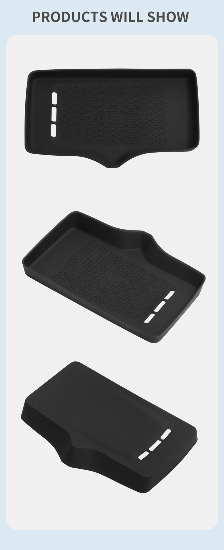 Suitable for 22-25 Models of Chery Omoda C5 Central Control Wireless Charging Silicone Anti-Slip Mat Car Modification Products