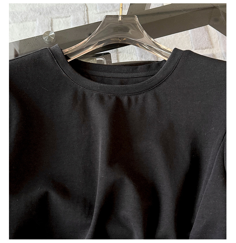 Women's Clothing Style Fashion Casual Suit For Women Summer New Round Neck Irregular Slit Design Short Sleeve Denim Shorts Two Piece Suit_ecoleips.com