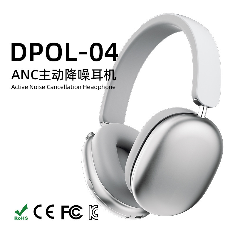 Carefully Selected New Over-Ear Headphones with Anc Active Noise Cancellation, Long Battery Life, High-Quality Sound, Wireless Bluetooth Headphones in Stock