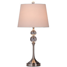 宝辉明珠K9水晶台灯 美式简约铬色酒店客房家居别墅展厅装饰桌灯