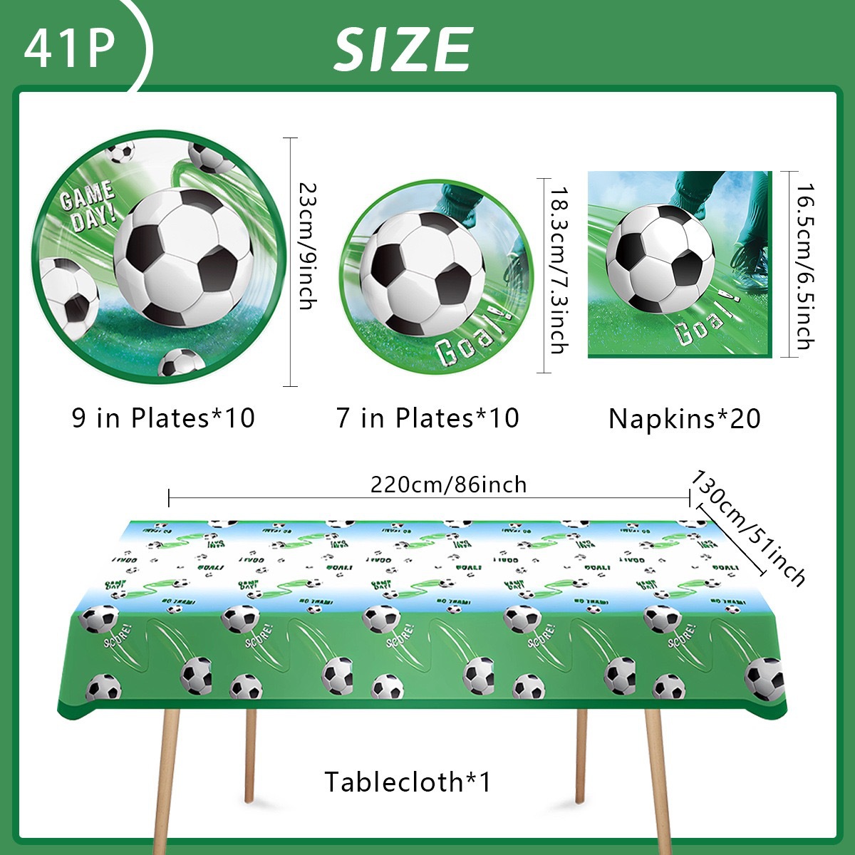 Juego de vajilla con temática de la Copa Mundial de fútbol para fiestas de cumpleaños, vasos de papel, platos de papel, servilletas de papel, mantel, sombreros de papel, guirnaldas, banderines triangulares