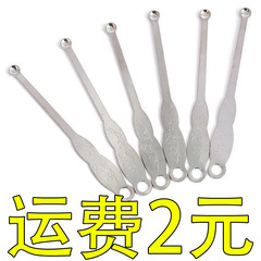 金属の耳のさじの耳のさじの清潔な耳の器は鍵の穴のステンレスの耳を持って卸売りの特価を掘ります。