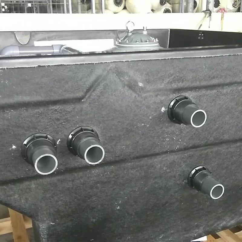 EMAUX yiwanshi piscina enterrada todo en una máquina sistema de filtro estanque de peces equipo de tratamiento de aguas residuales