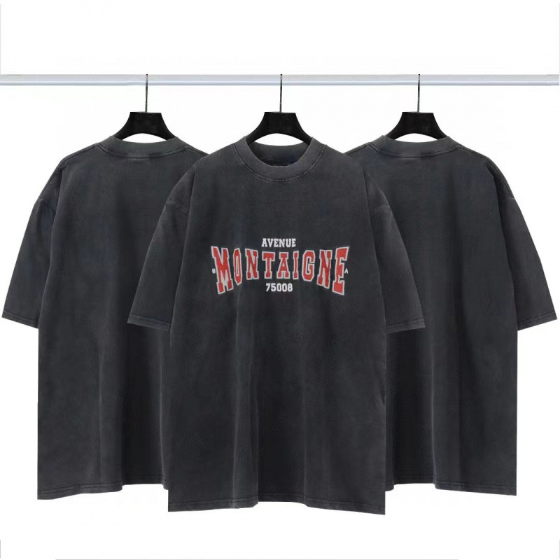 高品質クロスボーダーアメリカンスタイル25ss夏新作No.10ユニフォームレタールーズ半袖Tシャツ卸売|undefined