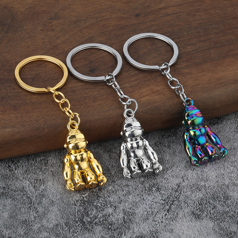 Factory direct creative personality simulation gorilla key chain key chain pendant car advertising gifts wholesale