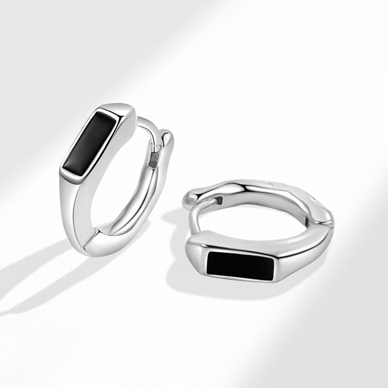 Earrings Men's Trendy Light Luxury High-end Ear Studs Fashionable Personalized Hip-hop Men's Niche Simple Elegant Women's Light Luxury Earrings