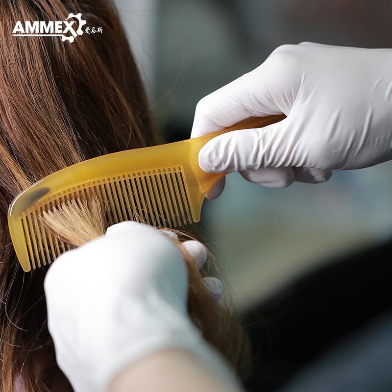 爱马斯 APFWCMD 一次性白色丁腈手套 无粉/麻面