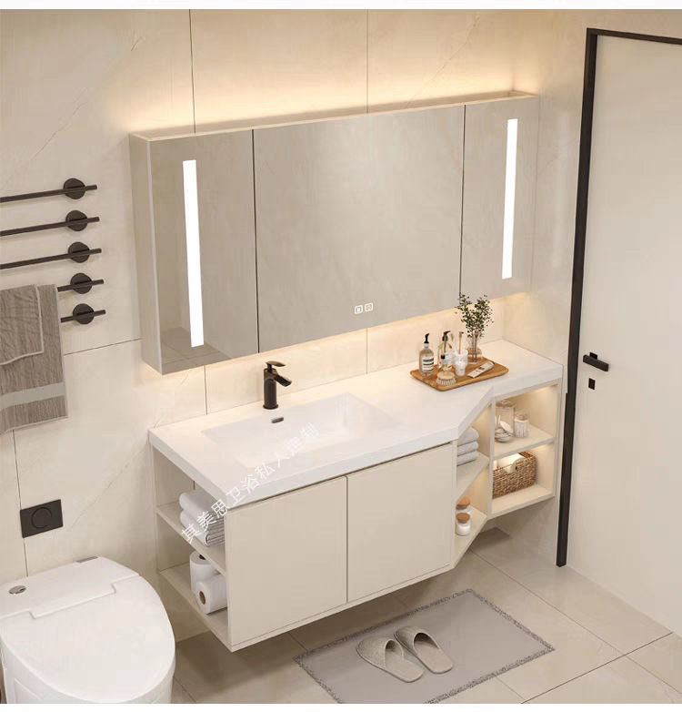 Processing of irregularly cut corner bathroom washbasins, rock plate ceramic washbasins, and beveled corner bathroom cabinets undefined