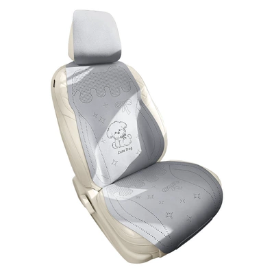 Breathable Seat Cover for Women, Universal seat cover - elegant-gray-single-seat-with-backrest-square-cushion-please-note-the-vehicle-model-when-placing-an-order