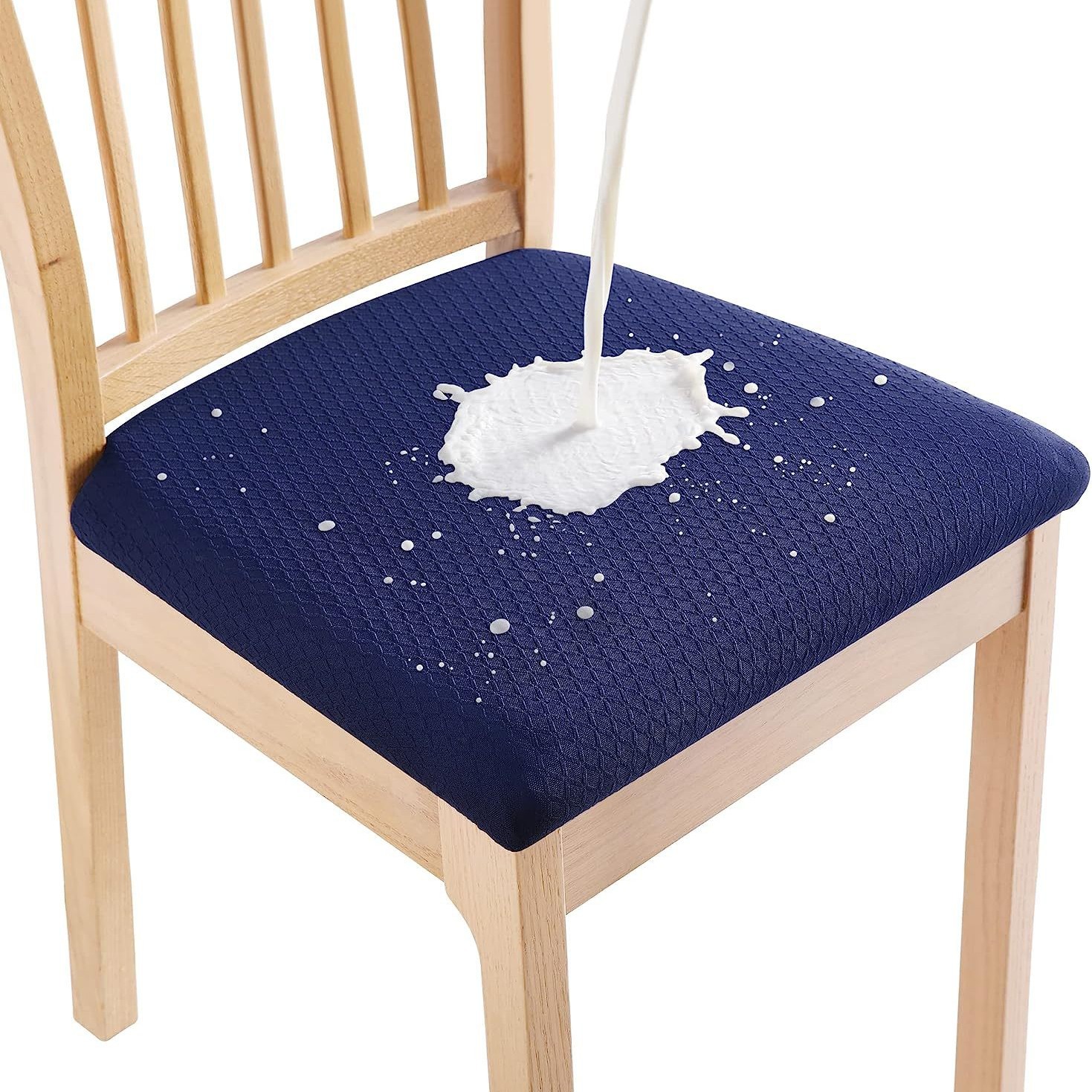 Funda de asiento impermeable jacquard transfronteriza, funda para silla del hogar, funda de cojín universal para silla de hotel y restaurante