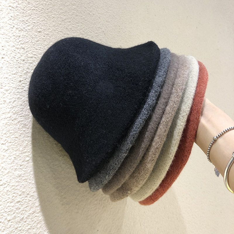 Cappello a secchiello in lana donna berretto pescatore inverno_voghion.com