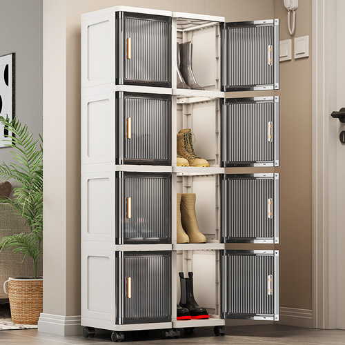 25-30 inches wide single door slot storage cabinet home storage shelf miscellaneous storage box transparent plastic cabinet