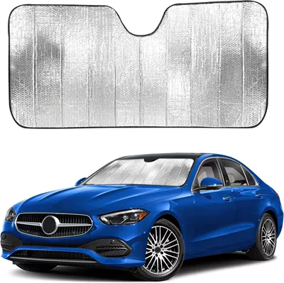 Thickened aluminum film car front sunshade for hatchbacks, specialized for sun protection, heat insulation, and rain protection
