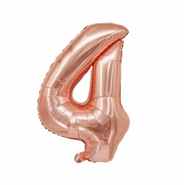 Transfronterizos 16 pulgadas oro plata rosa oro digital de cumpleaños decoración de la escena de la película de aluminio al por mayor