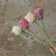 洋蓟果仿真帝王花植绒高品质软装花艺美陈家居装饰婚庆园林造景花