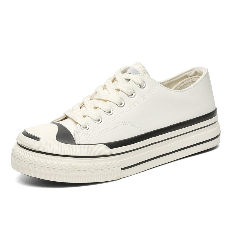 Verano nuevo estilo, sonrisa abierta, zapatos de lona transpirables, zapatos vulcanizados de nicho, zapatos clásicos de plataforma baja de todo fósforo para hombres
