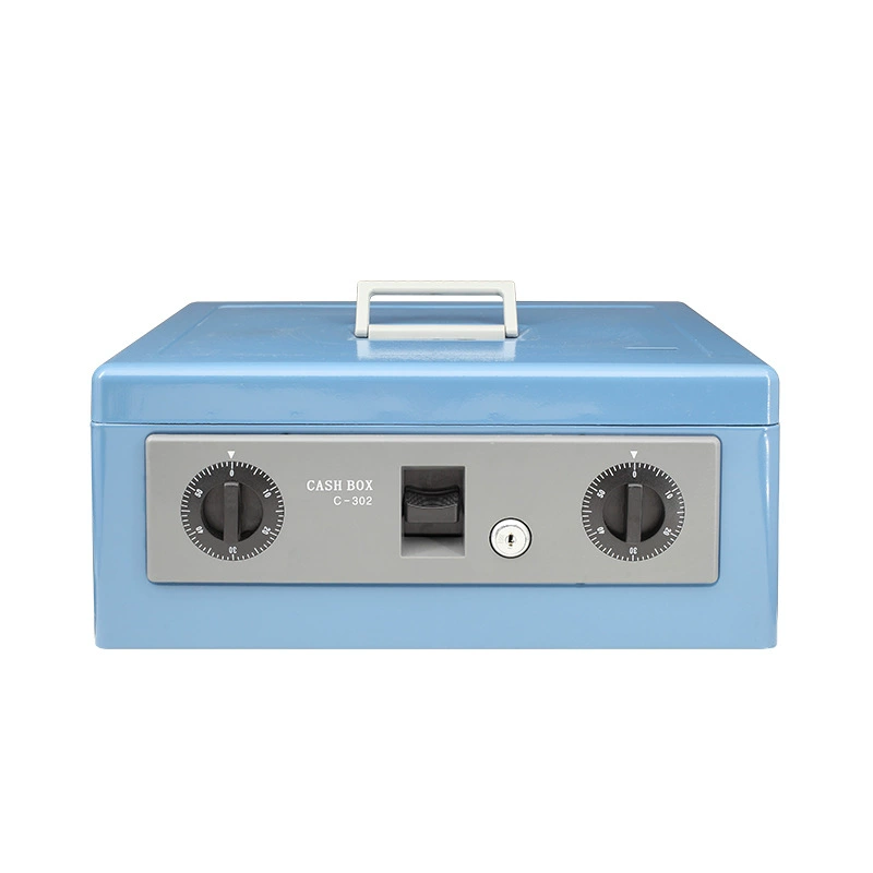 Dr.cube [Safe C302 model Small all-steel anti-theft cash register cash box dedicated safe for storing money]