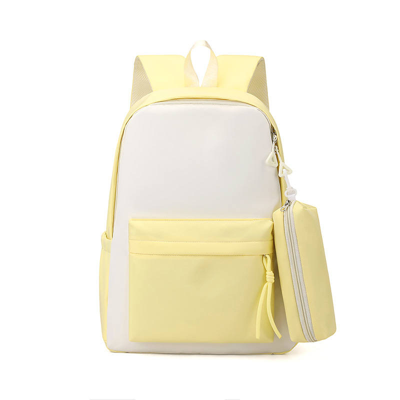 Mochila de estudiantes de secundaria, logotipo personalizado, mochila de viaje al aire libre coreana, mochila de gran capacidad para niños, mujer