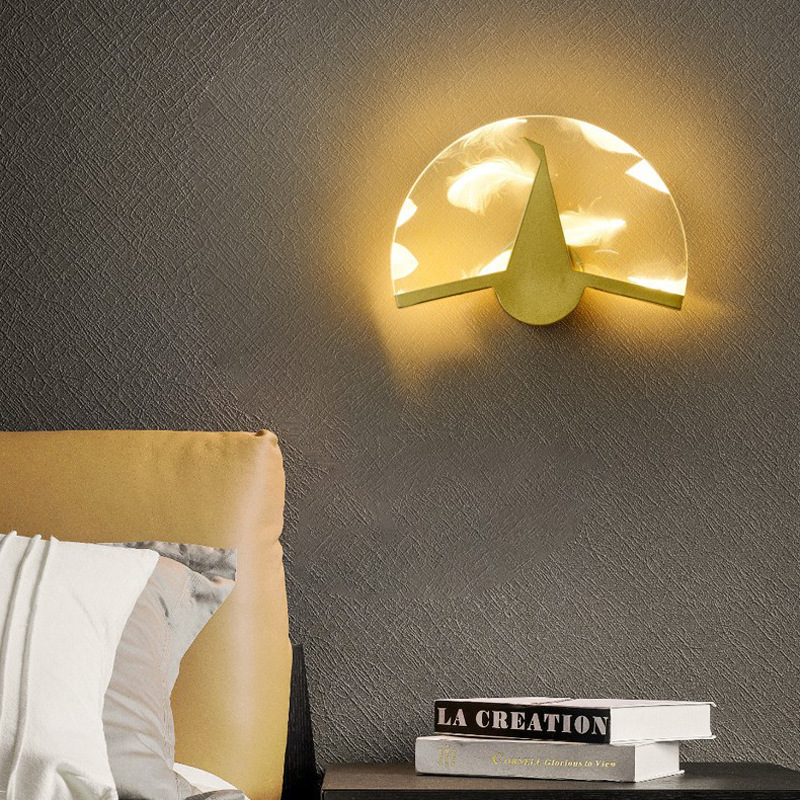 LED sala de estar cabezal de cama lámpara nórdica dormitorio balcón entrada comedor transfronterizo lámpara de pared Amazon escalera pasillo