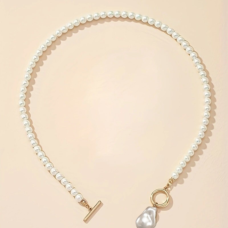 Set collana e orecchini con perle barocche stile francese_voghion.com